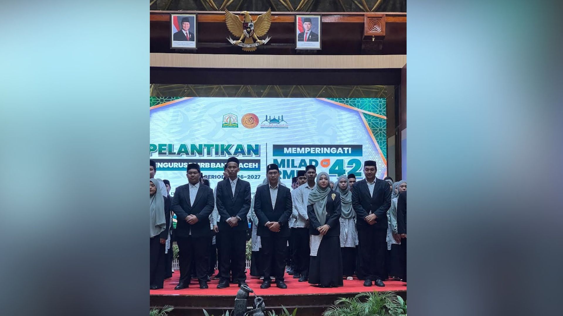 Pelantikan Pengurus RMRB di Aula Anjong Mon Mata saat Milad ke-42