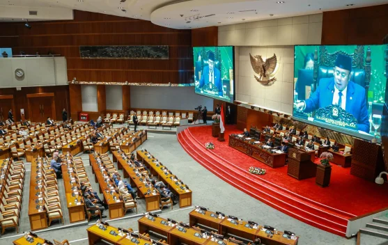 Rapat Paripurna DPR di Kompleks Parlemen Senayan Jakarta