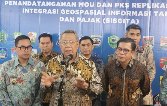 Penandatanganan replikasi SISGITA di Tangerang Selatan untuk integrasi data pertanahan dan perpajakan