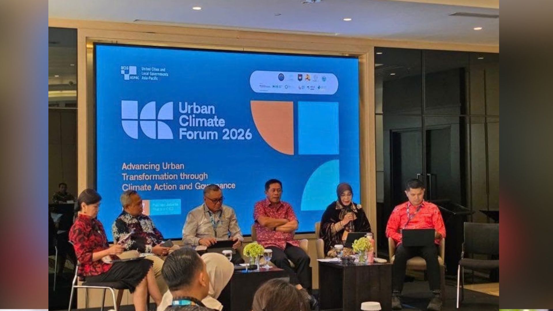 Wali Kota Banda Aceh Illiza Sa’aduddin Djamal berbicara pada Monev UCLG-ASPAC di Pullman Thamrin Hotel