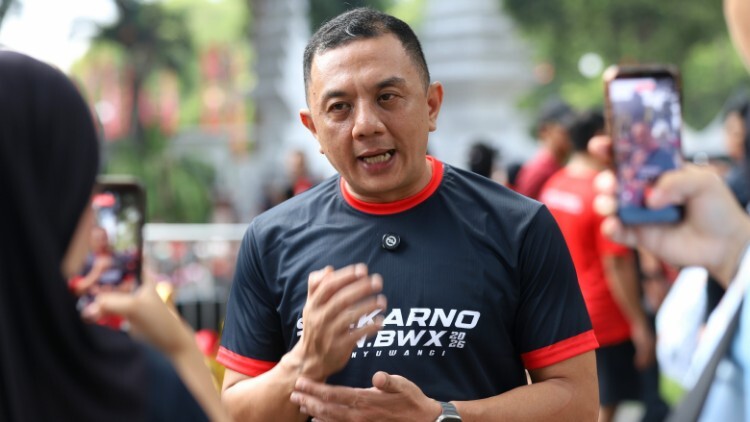 Pelari cilik mengikuti Soekarno Run BWX 2026 di Banyuwangi
