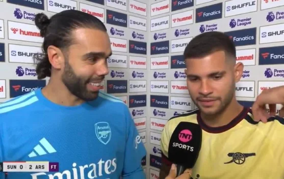 David Raya menggagalkan penalti saat Arsenal menang 2-0 di Stadium of Light
