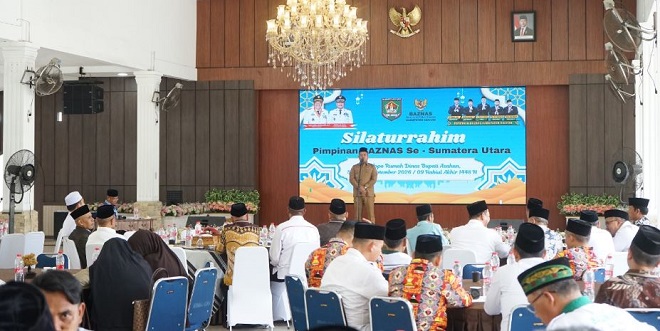 Pertemuan pimpinan Baznas Sumatera Utara di Pendopo Rumah Dinas Bupati Asahan