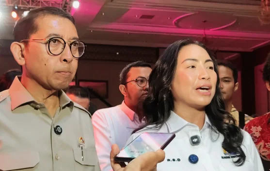 Panggung Ideafest 2026 di JICC saat peluncuran Nusantara Rising oleh KADIN