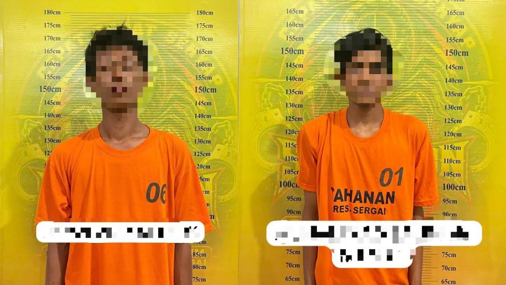 Petugas kepolisian mengamankan barang bukti becak bermotor terkait pencurian meteran air di Sergai