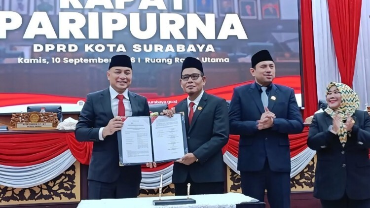 Ilustrasi rapat DPRD Surabaya membahas P-APBD 2026 dan prioritas anggaran