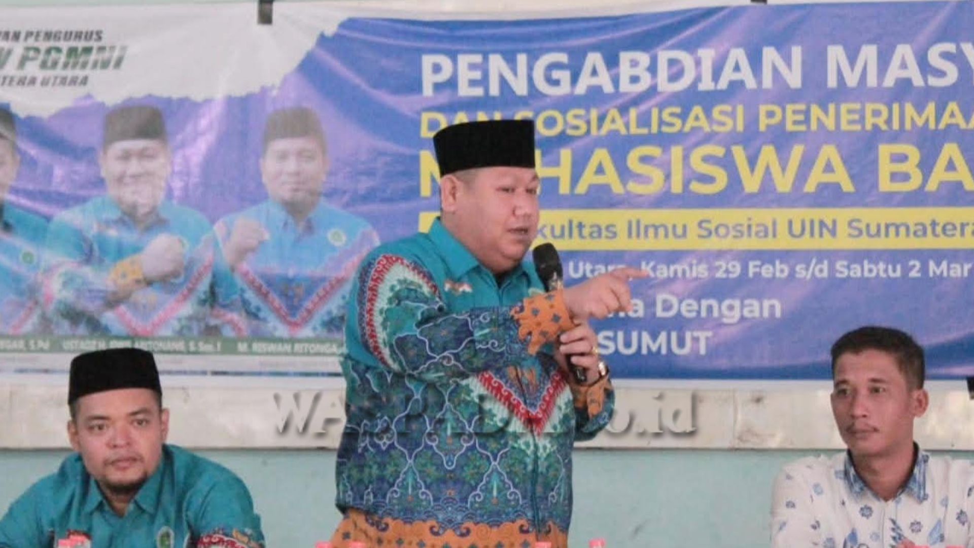 Ketua PW PGMNI Sumut H. Idris Aritonang menyampaikan komitmen sinergi dengan Penmad