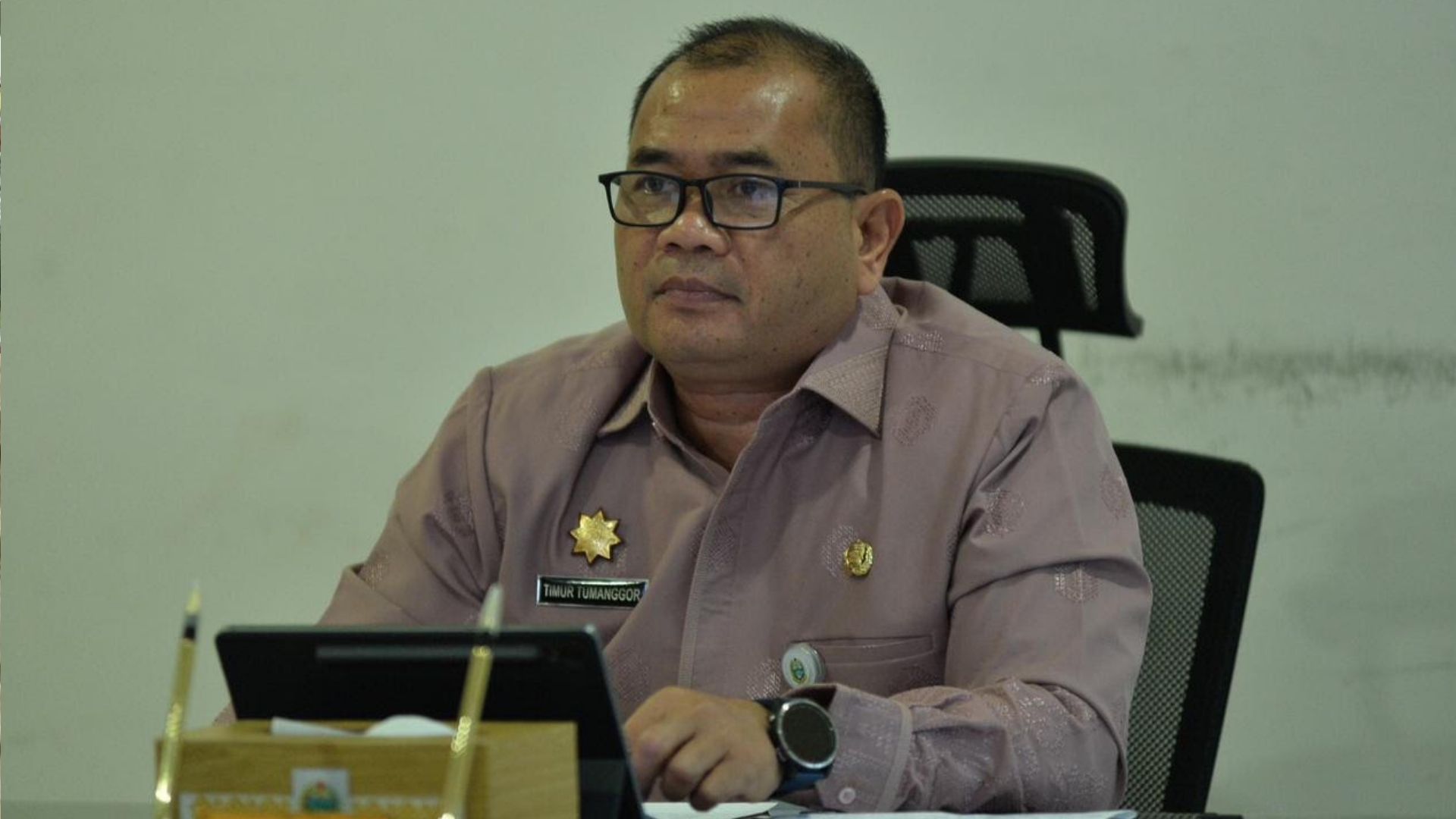Webinar APBD Cerdas BPSDM Sumut di Kantor Gubernur Medan