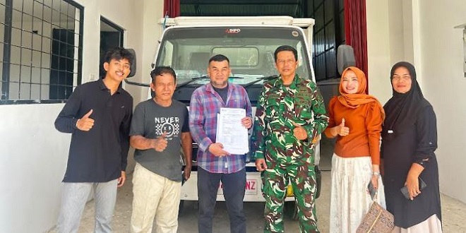 Penyerahan truk operasional untuk Koperasi Desa Merah Putih Gampong Lamkruet, Aceh Besar