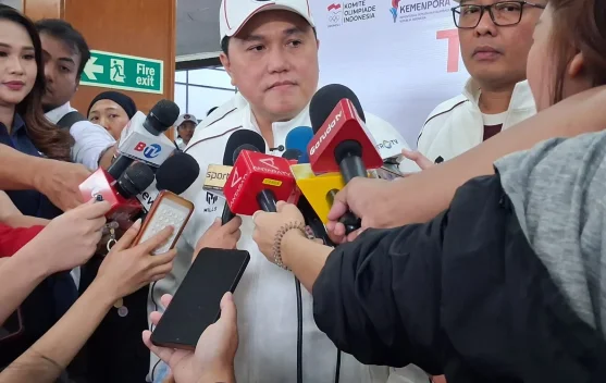 Menpora Erick Thohir saat pengukuhan kontingen Asian Games Aichi-Nagoya 2026