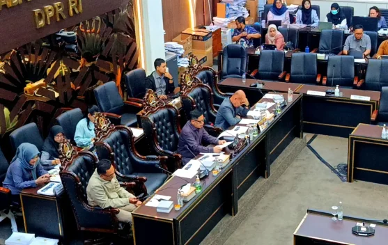 Rapat Baleg DPR membahas RUU Satu Data Indonesia di Kompleks Parlemen Senayan