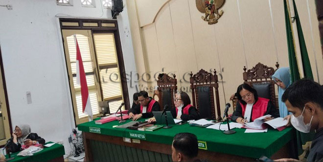 Sidang pembacaan vonis penggelapan truk di Pengadilan Negeri Medan