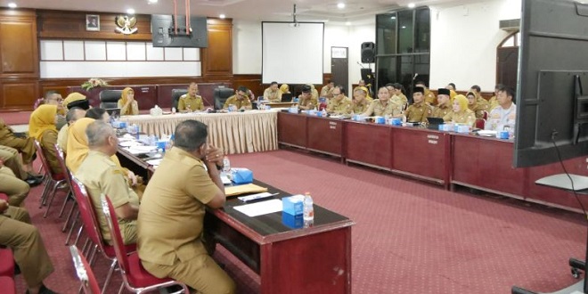 Wali Kota memimpin rapat evaluasi realisasi anggaran Kota Tanjungbalai