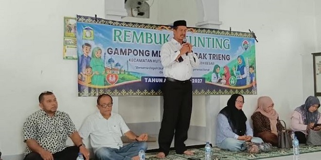 Rembuk Stunting di Gampong Meunasah Bak Trieng, Kuta Baro