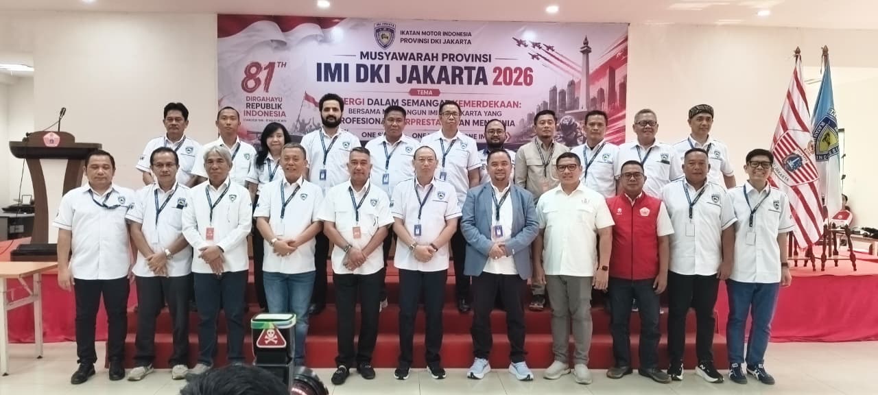 Rudi Bratanusa Eka saat terpilih sebagai Ketua IMI DKI Jakarta 2026–2030