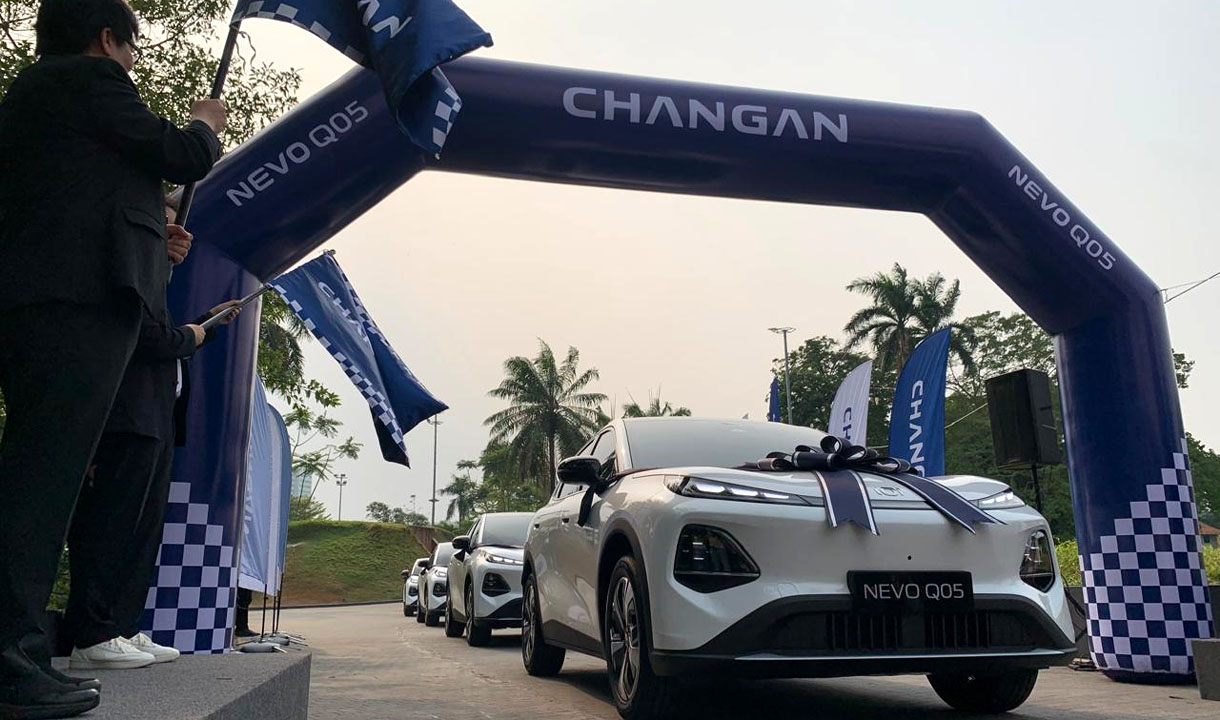 Serah terima 40 unit Changan Nevo Q05 kepada konsumen di Indonesia
