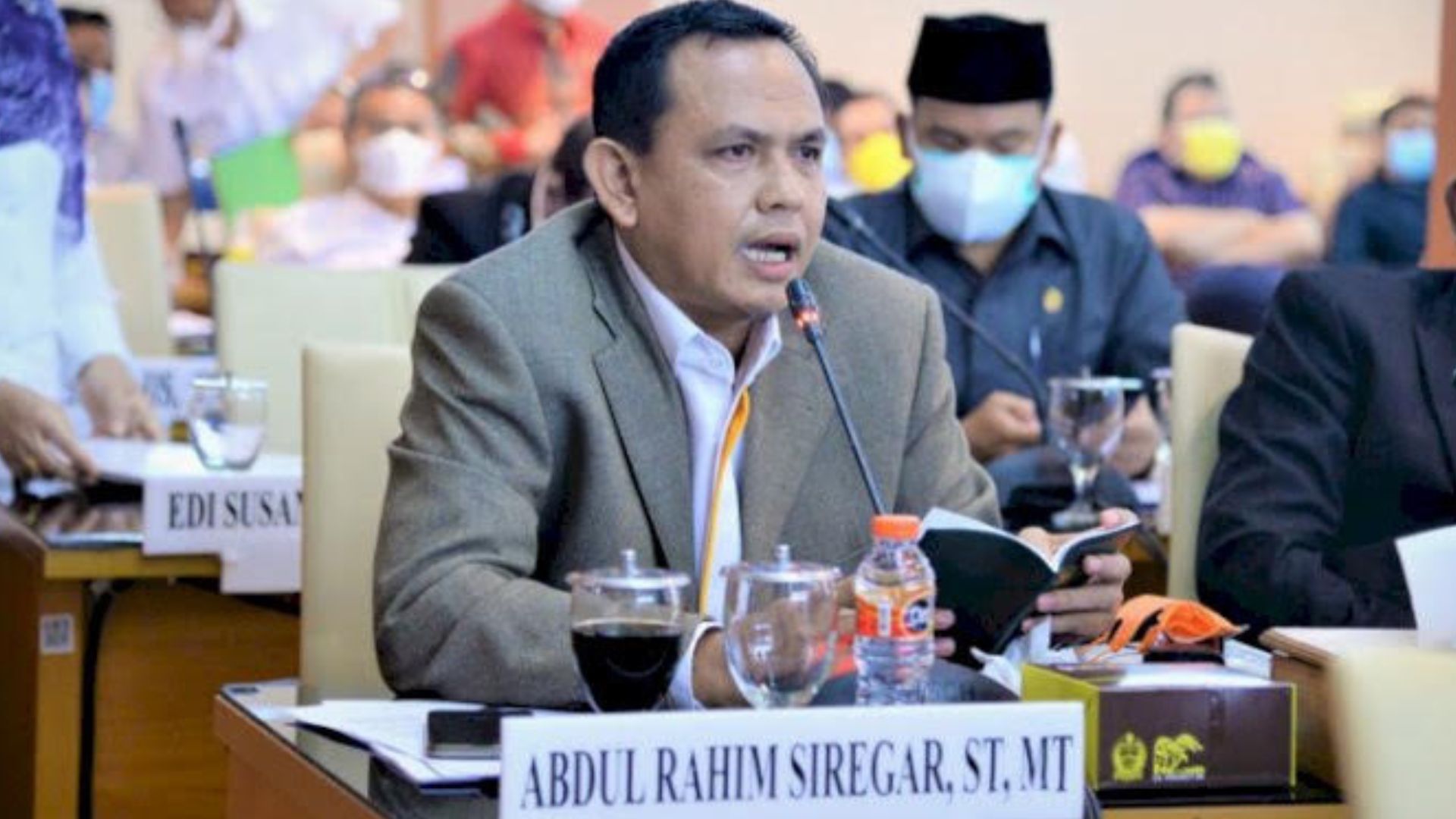 Abdul Rahim Siregar menanggapi laporan dugaan penyalahgunaan anggaran DPRD Sumut
