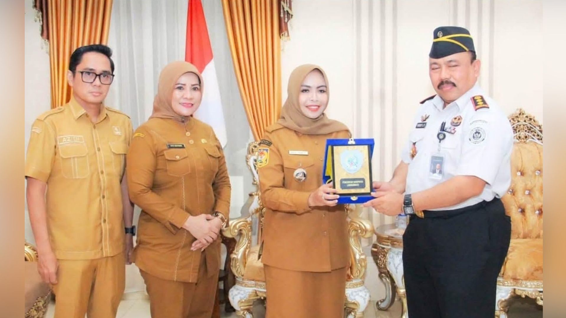 Bupati Labuhanbatu menerima Kepala Lapas Kelas IIA Rantauprapat di Rumah Dinas