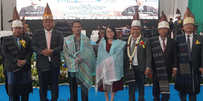 Sekda mewakili Pemko hadir di pesta Olob-olob GKPS Resort Siantar III di Universitas HKBP Nommensen