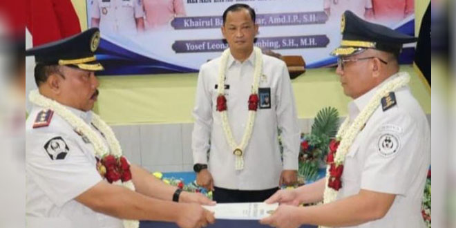 Acara serah terima jabatan Kepala Lapas Kelas IIA Rantauprapat