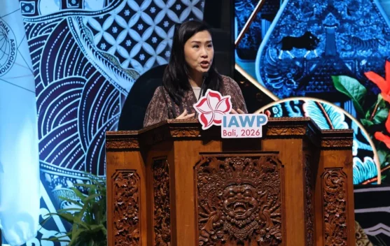 Wamen PPPA Veronica Tan berbicara di konferensi IAWP ke-63 di Bali tentang perlindungan korban kekerasan