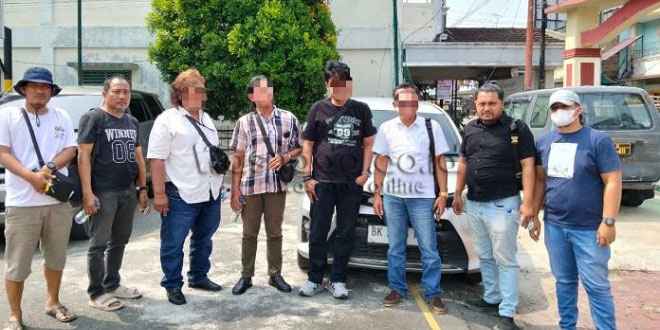 Empat pria diamankan polisi Samosir diduga mengaku wartawan dan memeras kepala desa