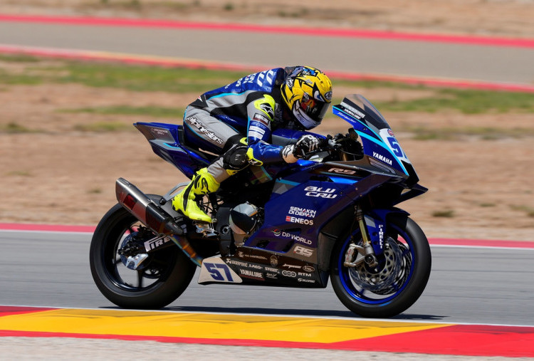 Aldi Satya Mahendra bersiap di Magny-Cours jelang Seri 9 World Supersport