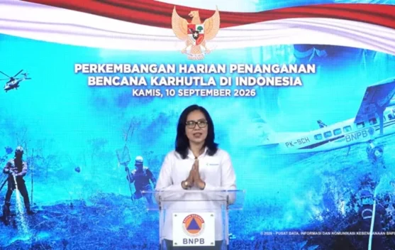 Sebaran abu vulkanik Gunung Anak Krakatau mempengaruhi wilayah Jawa dan Sumatra