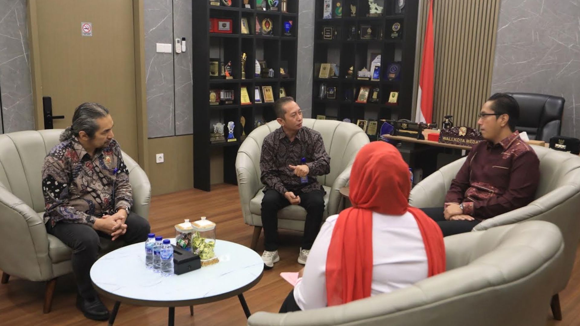 Wali Kota Medan Rico Waas menerima audiensi panitia North Sumatera Jazz Festival