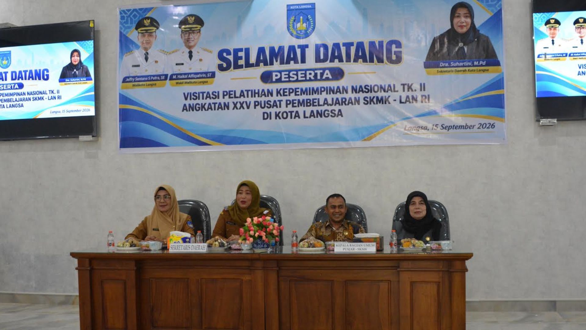 Peserta PKN Tingkat II mengikuti visitasi di Gedung Virta Convention Hall Kota Langsa