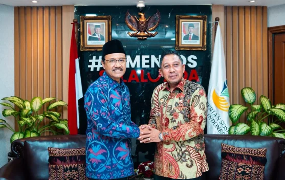 Mensos dan Bupati Pidie Jaya beraudiensi terkait data korban pascabencana