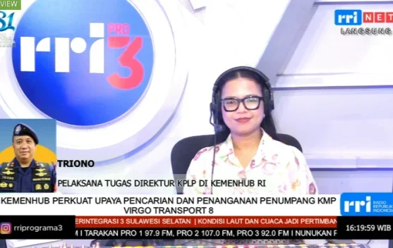 KN Grantin dan KN Kunyit dalam operasi pencarian penumpang KMP Virgo Transport di laut