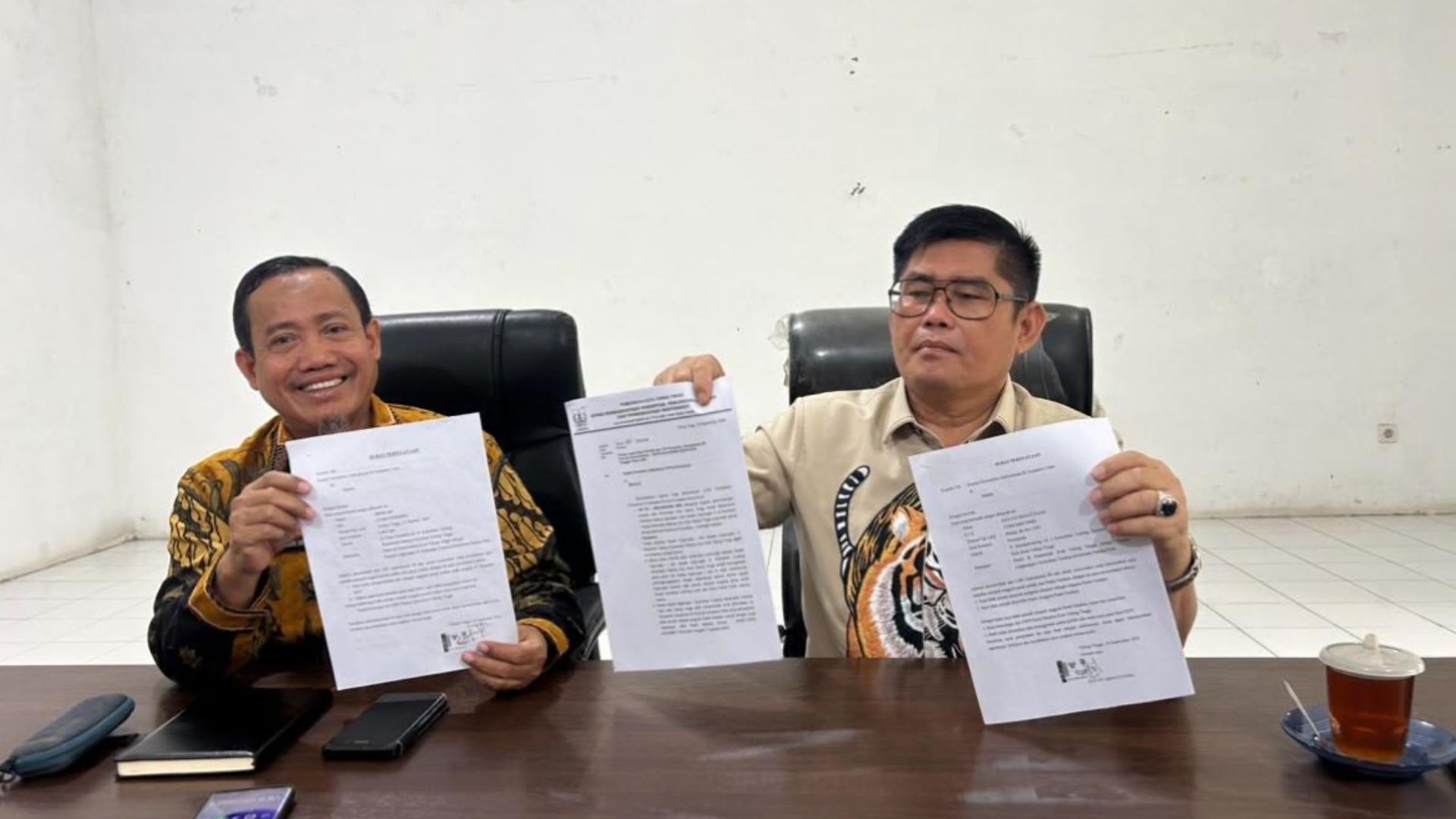 Press rilis DP3APM Tebingtinggi pengumuman pembatalan 7 kepling