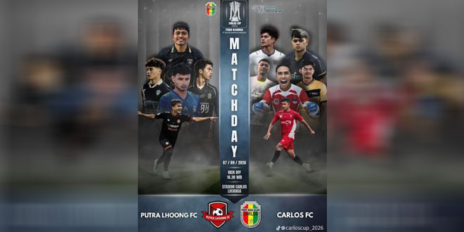 Pertandingan Carlos FC Lhoknga melawan Putra Lhoong di Stadion Mini Carlos Lhoknga