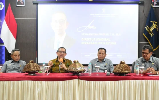 Direktur Jenderal Kekayaan Intelektual Hermansyah Siregar berbicara soal sinergi KI 2027