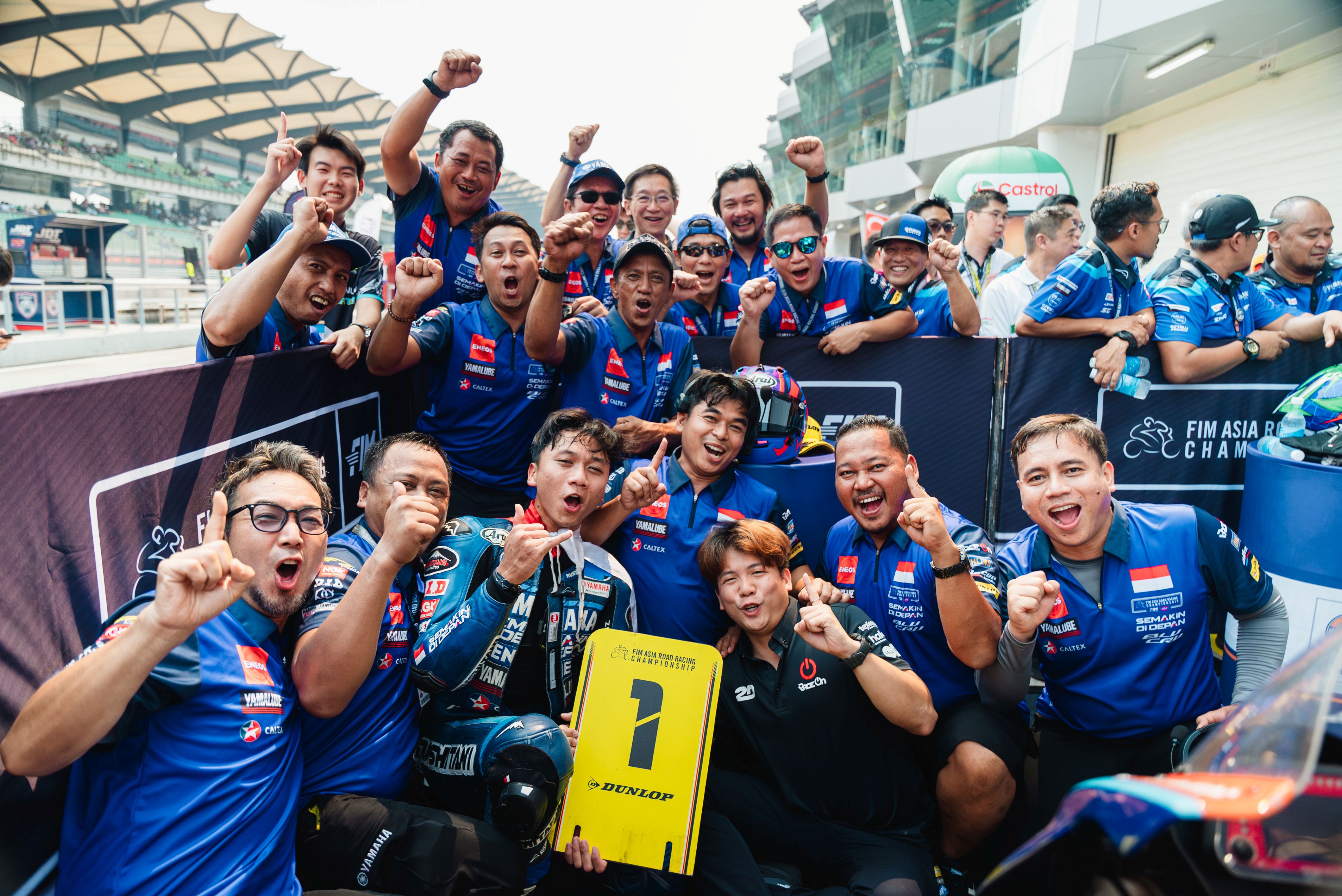 Wahyu Nugroho merayakan kemenangan di ARRC 2026