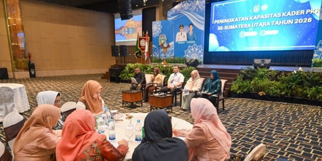 Kader PKK melakukan skrining dan pendataan kontak TB di Sumatera Utara