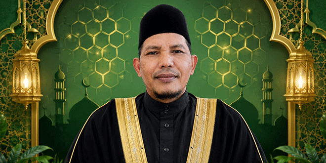 Ilustrasi masjid dan aktivitas ibadah di Aceh