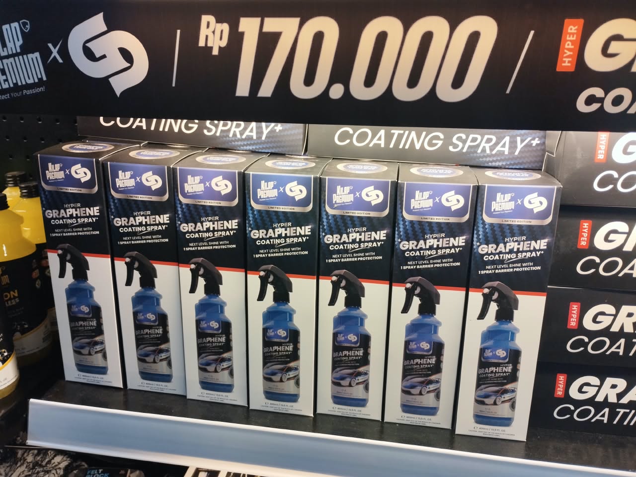 Booth Kilap Premium di IMX 2026 menampilkan Hyper Graphene Coating Spray dan Drift Bull
