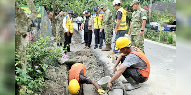 Tim Satgas PRR meninjau pembangunan infrastruktur di Kabupaten Simalungun