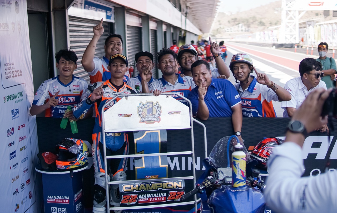 Fahmi Basam raih gelar juara Nasional Sport 150cc di Mandalika 2026