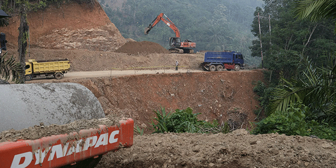 Progres pembangunan jalan Hutaimbaru–Sipiongot di Padang Lawas Utara mencapai 87,93 persen