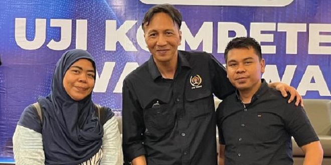 Peserta Uji Kompetensi Wartawan di Hotel Emerald Garden Medan