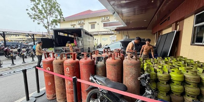 Gudang di Percut Seituan diduga tempat pengoplosan tabung gas subsidi