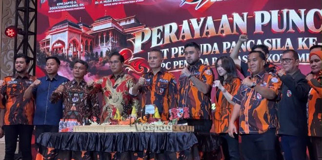 Peringatan HUT ke-67 Pemuda Pancasila Medan dengan turnamen olahraga dan bakti sosial