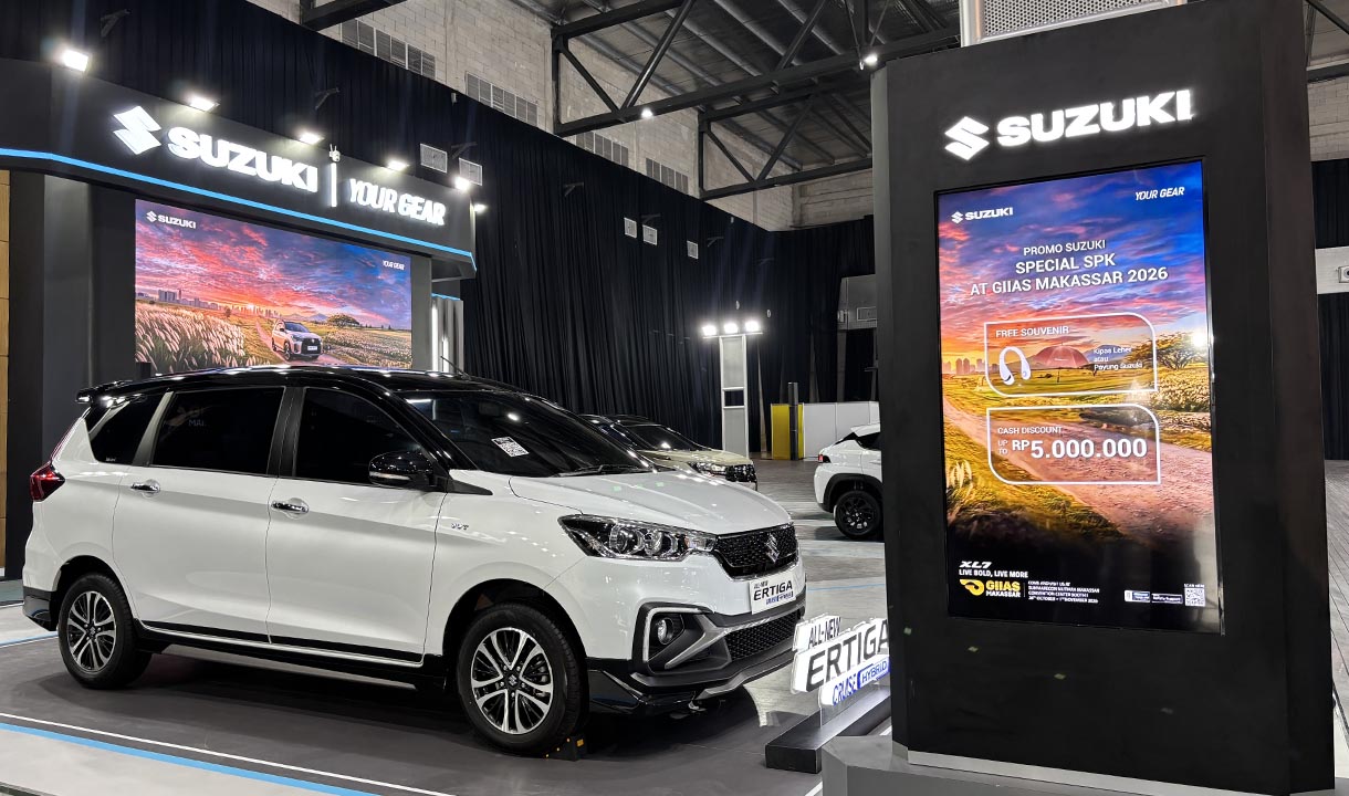 Deretan mobil hybrid Suzuki dipamerkan di GIIAS Makassar 2026