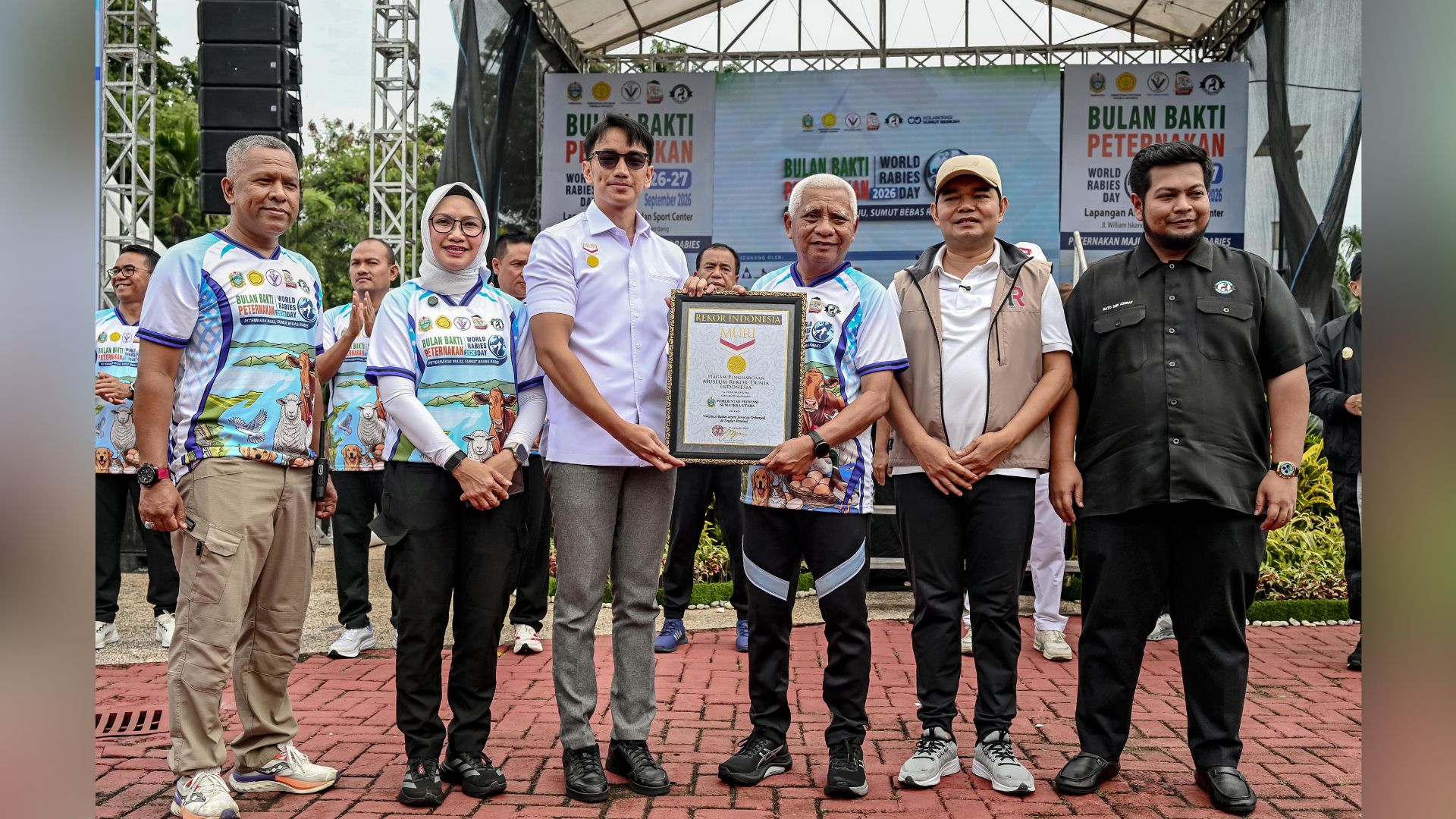 Deklarasi Sumut bebas rabies dan vaksinasi massal di Lapangan Astaka Deliserdang