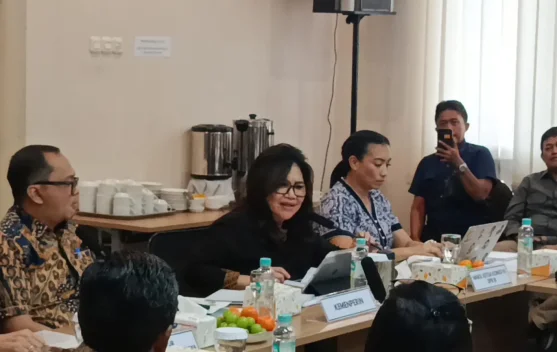 Wakil Ketua Komisi VII Evita Nursanty saat kunjungan kerja ke kawasan industri Karawang