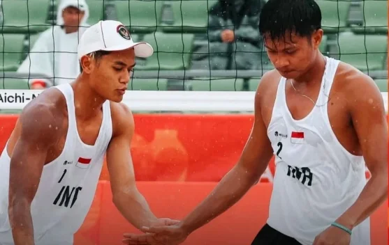 Bintang Akbar dan Sofyan Efendi maju ke final voli pantai Asian Games 2026
