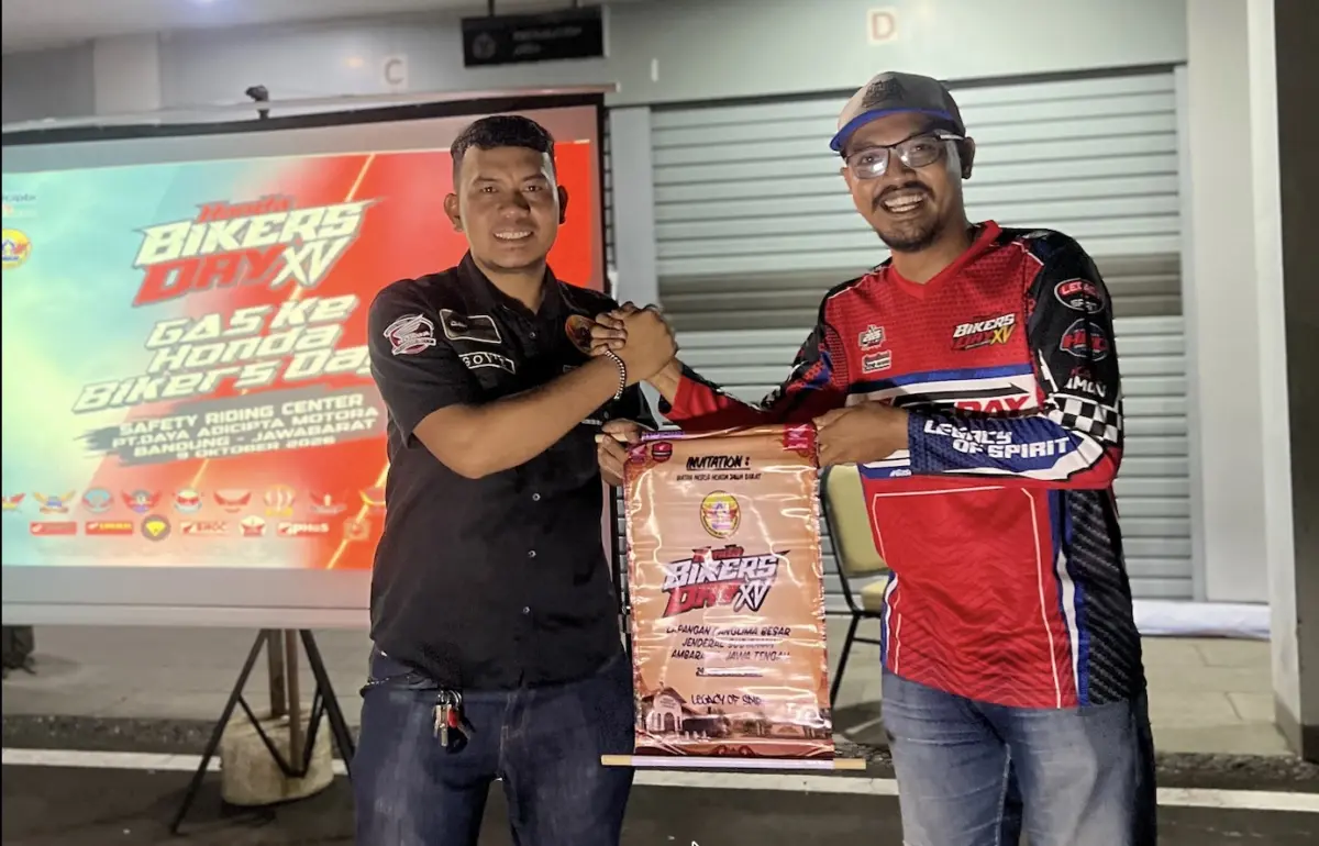 Peserta Gas ke Honda Bikers Day 2026 di Safety Riding Center DAM, Bandung